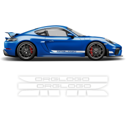 Racing Decals set in one color for Cayman / Boxster 2005 - 2020