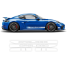 Racing Decals set in one color for Cayman / Boxster 2005 - 2020