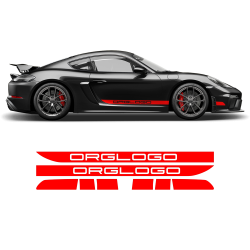 Racing Decals set in one color for Cayman / Boxster 2005 - 2020