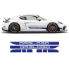 Racing Decals set in one color for Cayman / Boxster 2005 - 2020