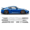 Scratched Two Colors Racing Stripes set Cayman / Boxster 2005 - 2020