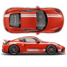 Sport Cup Edition Racing Stripes Set for Cayman / Boxster 2005 - 2020