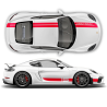 Sport Cup Edition Racing Stripes Set for Cayman / Boxster 2005 - 2020