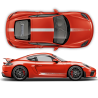 FADED Racing Decals set for Cayman / Boxster 2005 - 2019