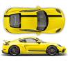 Asymmetrical Racing Stripes set for Cayman / Boxster 2005 - 2018