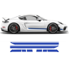 Asymmetrical Racing Stripes set for Cayman / Boxster 2005 - 2018