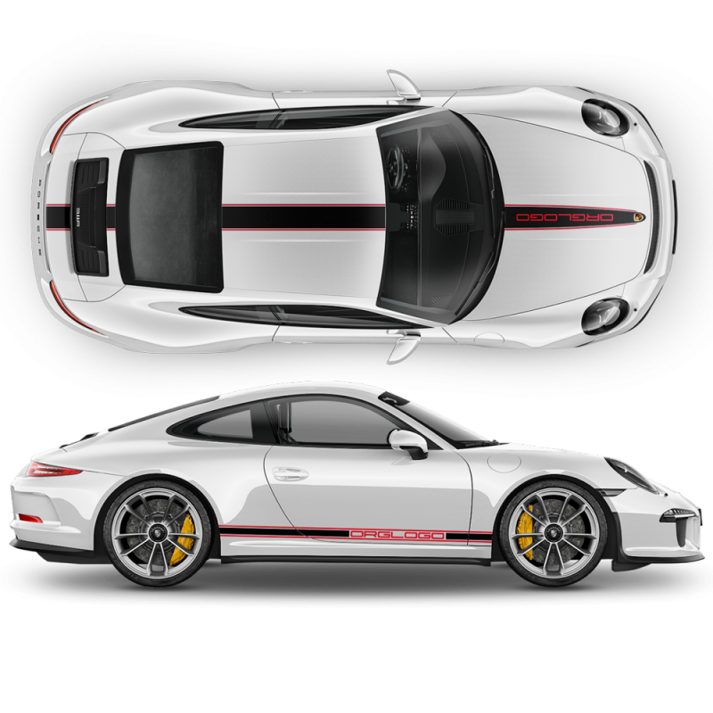 Racing Decals set in two colors for Carrera