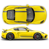 Asymmetrical Racing Stripes set for Cayman / Boxster 2005 - 2018