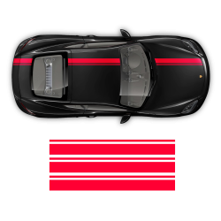 Asymmetrical Racing Stripes set for Cayman / Boxster 2005 - 2018