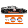 GULF Le Mans RACING STRIPES Set and logos Cayman / Boxster