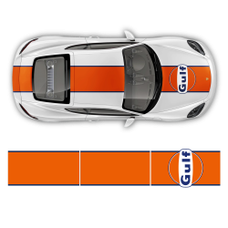 GULF Le Mans RACING STRIPES Set and logos Cayman / Boxster