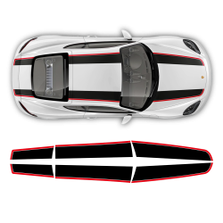 Contoured R Stripes Over The Top Cayman / Boxster 2005 - 2020