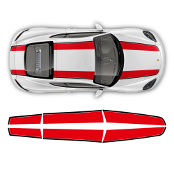 Contoured R Stripes Over The Top Cayman / Boxster 2005 - 2020