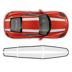 Contoured R Stripes Over The Top Cayman / Boxster 2005 - 2020