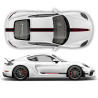 Racing Decals set in two colors for Cayman / Boxster 2005 - 2020