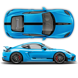 Racing Decals set in two colors for Cayman / Boxster 2005 - 2020