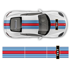 Martini Style Racing stripes for Cayman / Boxster