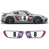 RETRO STYLE MARTINI RACING STRIPES SET for CAYMAN 2005 - 2021