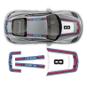 RETRO STYLE MARTINI RACING STRIPES SET for CAYMAN 2005 - 2021