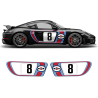 RETRO STYLE MARTINI RACING STRIPES SET for CAYMAN 2005 - 2021