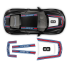 RETRO STYLE MARTINI RACING STRIPES SET for CAYMAN 2005 - 2021