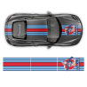 Martini Style Pin Up Girl Racing stripes for Porsche Cayman / Boxster