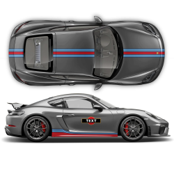 Martini Style Racing stripes set for Cayman / Boxster