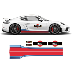 Martini Style Racing stripes set for Cayman / Boxster