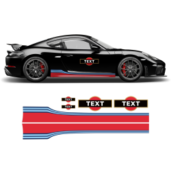 Martini Style Racing stripes set for Cayman / Boxster