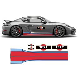 Martini Style Racing stripes set for Cayman / Boxster