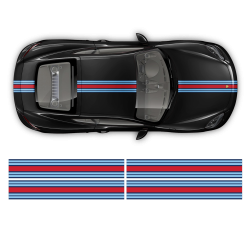 Martini Style Racing stripes set for Cayman / Boxster