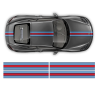 Martini Style Racing stripes set for Cayman / Boxster