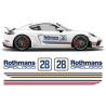 Rothmans Racing Stripes set Cayman / Boxster