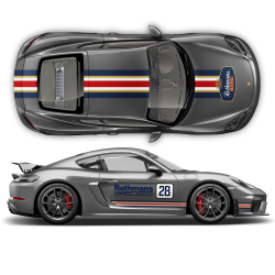 Rothmans Racing Stripes set Cayman / Boxster