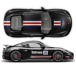 Rothmans Racing Stripes set Cayman / Boxster