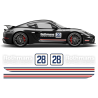 Rothmans Racing Stripes set Cayman / Boxster