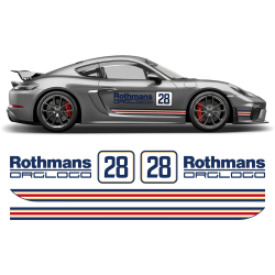 Rothmans Racing Stripes set Cayman / Boxster