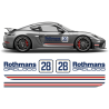 Rothmans Racing Stripes set Cayman / Boxster