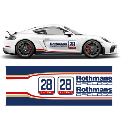 Rothmans Design Racing Stripes set Cayman / Boxster