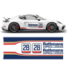 Rothmans Design Racing Stripes set Cayman / Boxster