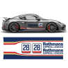 Rothmans Design Racing Stripes set Cayman / Boxster