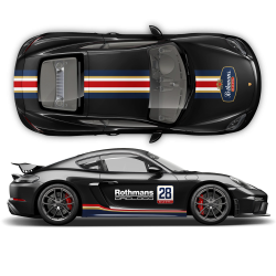 Rothmans Design Racing Stripes set Cayman / Boxster