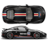 Rothmans Design Racing Stripes set Cayman / Boxster