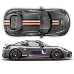 Rothmans Design Racing Stripes set Cayman / Boxster