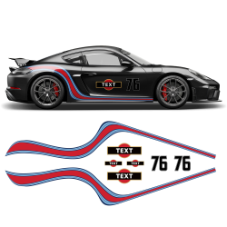 Curved Martini Side Stripes Graphic for Cayman / Spyder