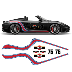 Curved Martini Side Stripes Graphic for Cayman / Spyder