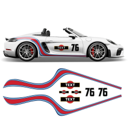 Curved Martini Side Stripes Graphic for Cayman / Spyder