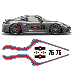 Curved Martini Side Stripes Graphic for Cayman / Spyder