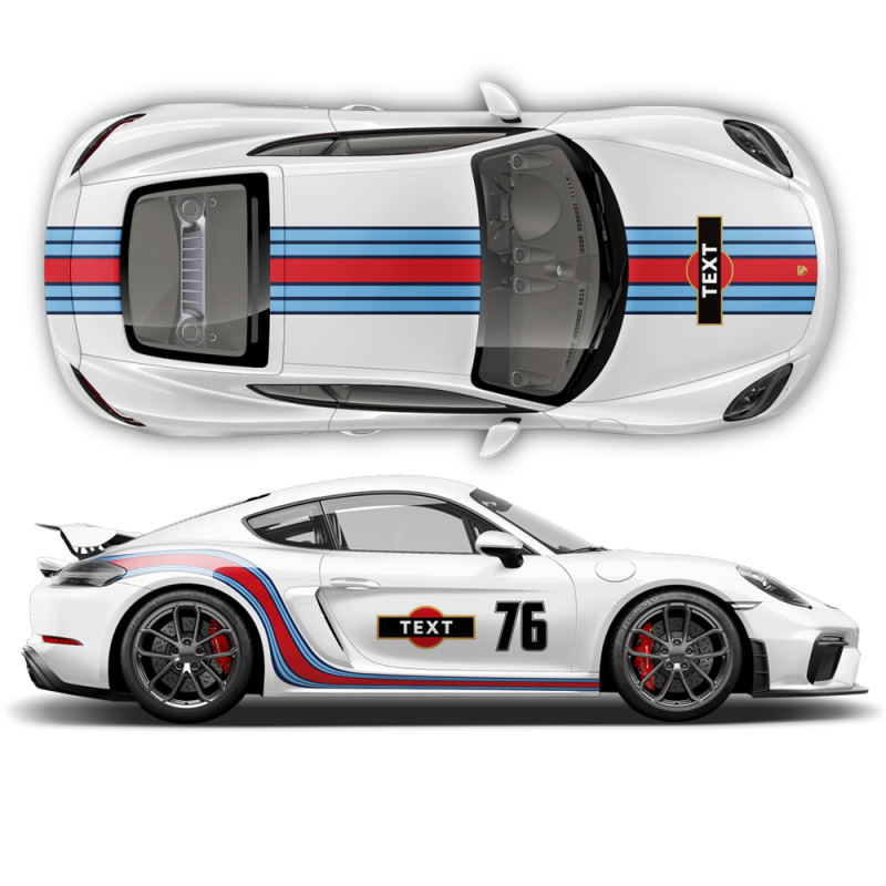 Curved Martini Decals set for Cayman