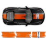 GULF Le Mans Scratched Racing Stripes kit for Cayman / Boxster